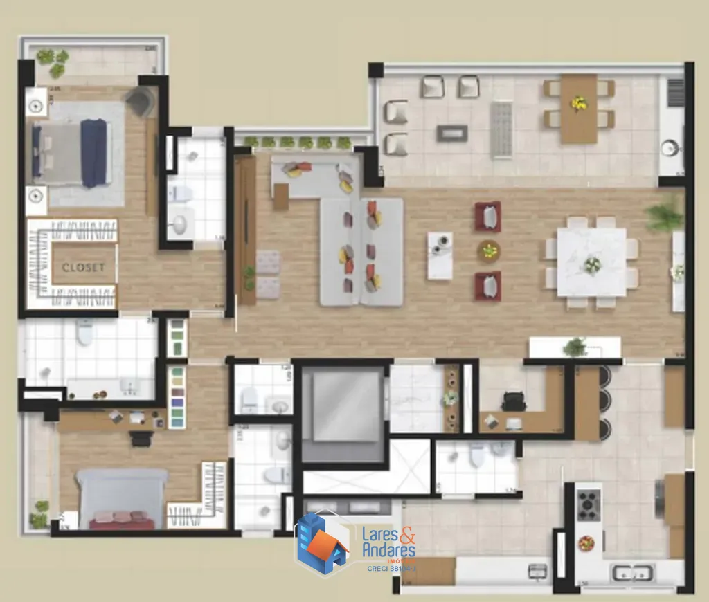 Apartamento, 3 quartos, 162 m² - Foto 34