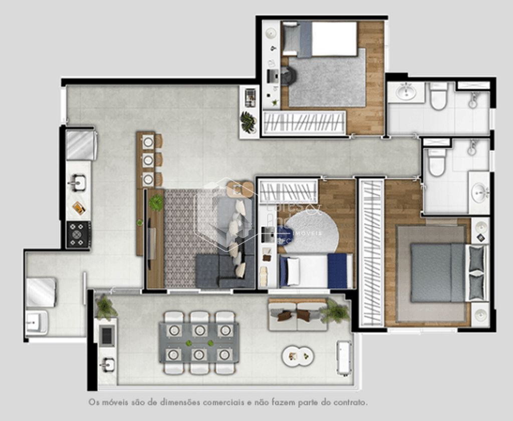 Apartamento, 3 quartos, 84 m² - Foto 50