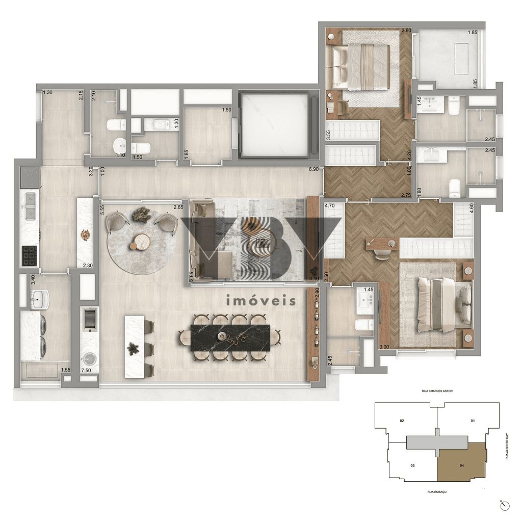 Apartamento, 3 quartos, 140 m² - Foto 21