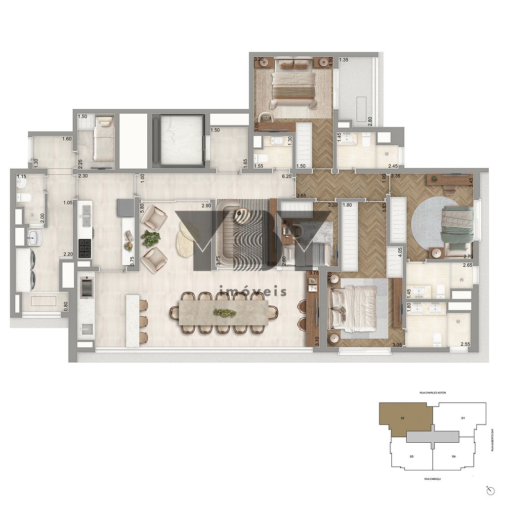 Apartamento, 3 quartos, 140 m² - Foto 22