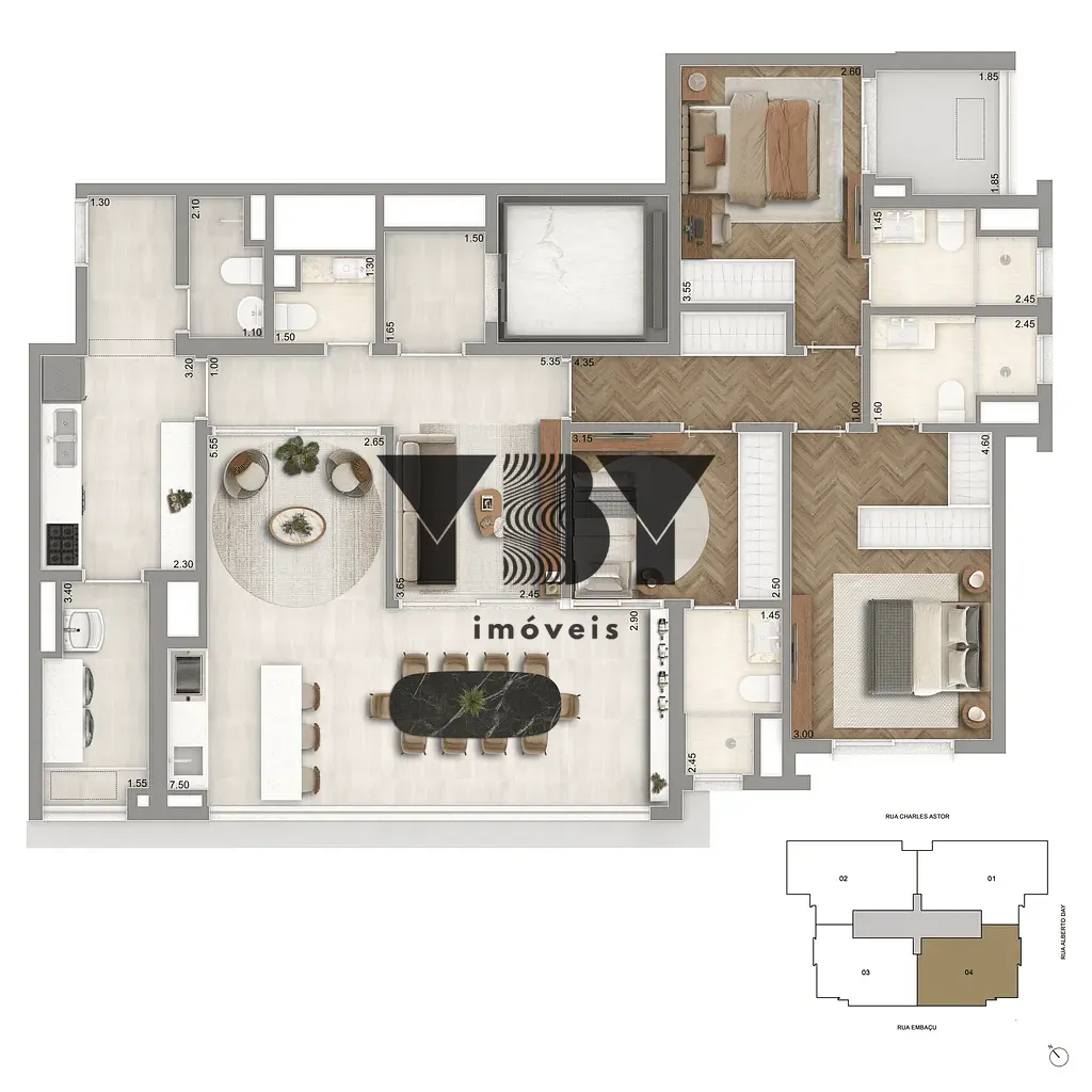 Apartamento, 3 quartos, 136 m² - Foto 20