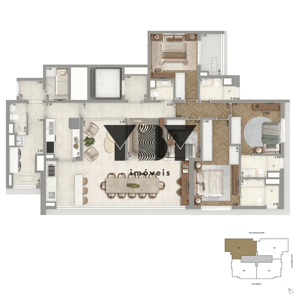 Apartamento, 3 quartos, 136 m² - Foto 22