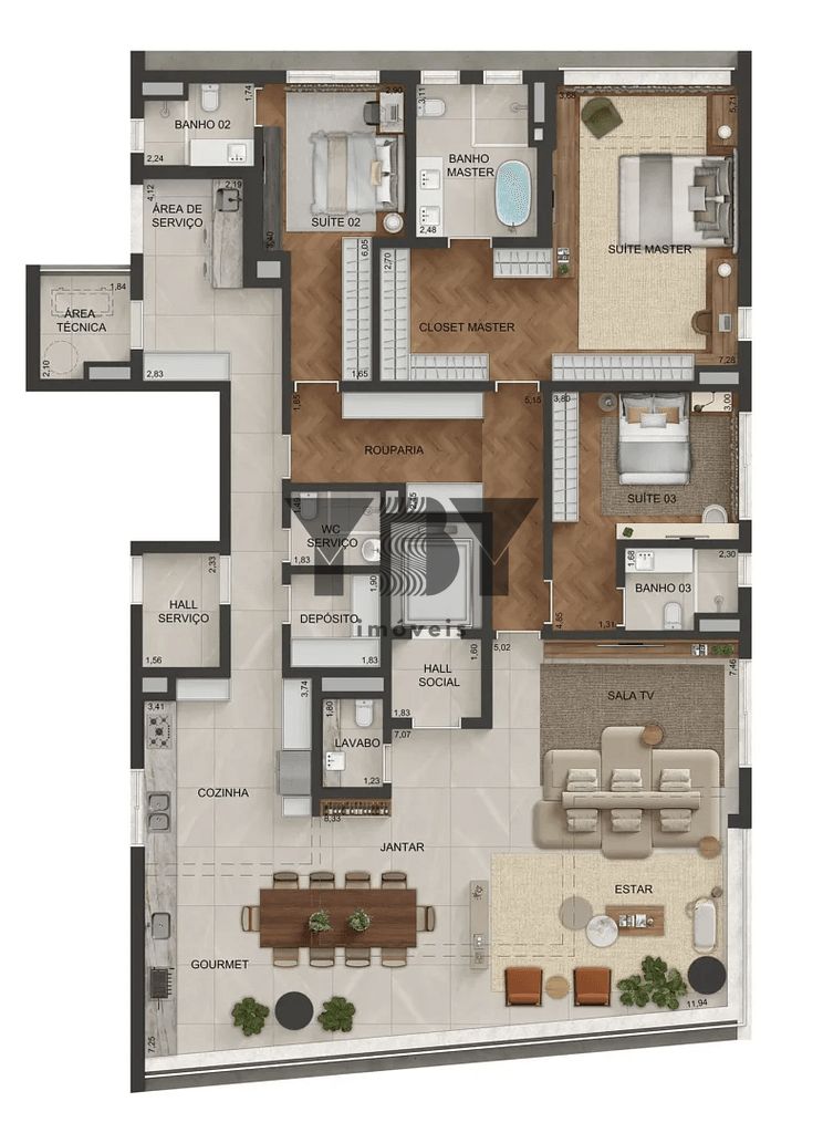 Cobertura, 4 quartos, 536 m² - Foto 43