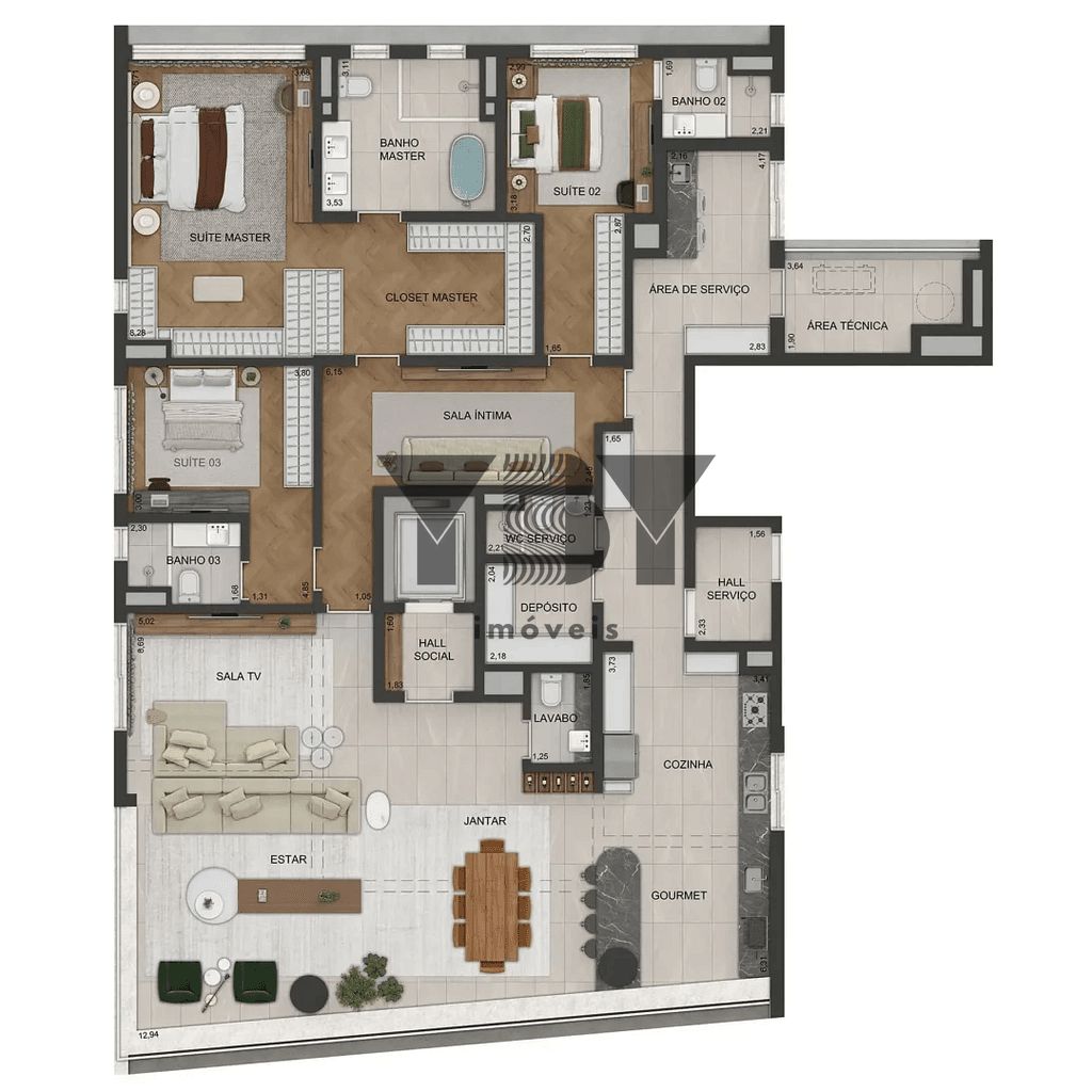 Cobertura, 4 quartos, 536 m² - Foto 45