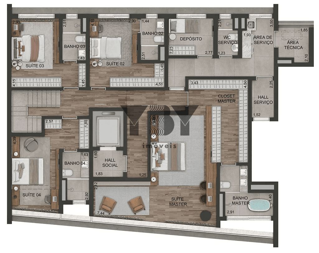 Cobertura, 4 quartos, 396 m² - Foto 46