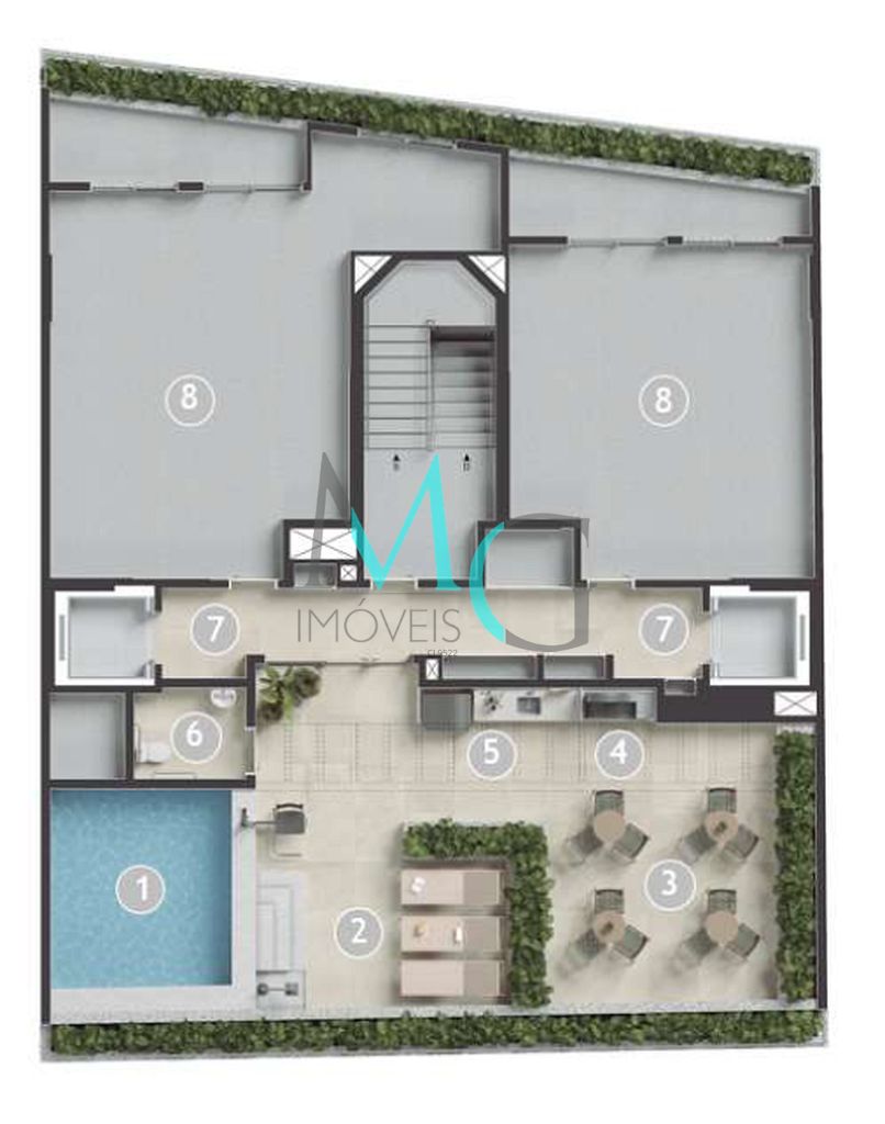 Cobertura, 1 quarto, 44 m² - Foto 19