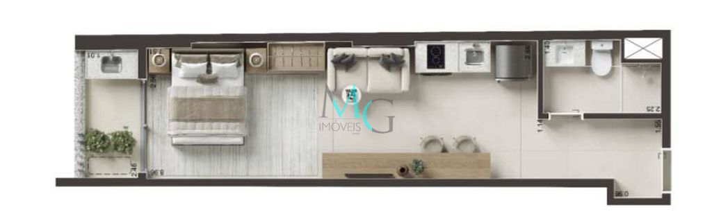 Cobertura, 1 quarto, 44 m² - Foto 22