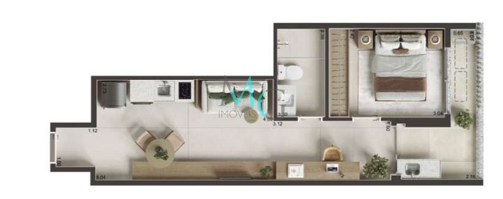 Cobertura, 1 quarto, 44 m² - Foto 25