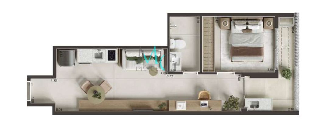 Cobertura, 1 quarto, 44 m² - Foto 27