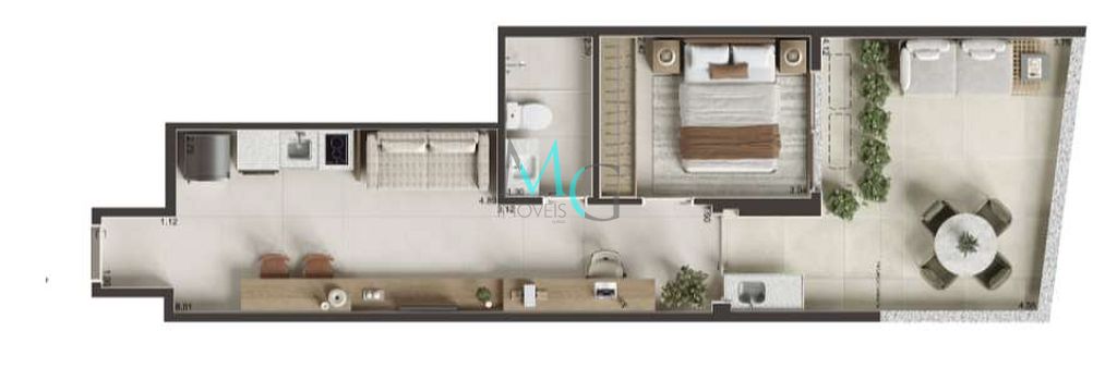 Cobertura, 1 quarto, 44 m² - Foto 30