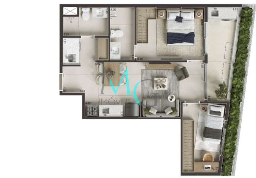 Cobertura, 1 quarto, 44 m² - Foto 31