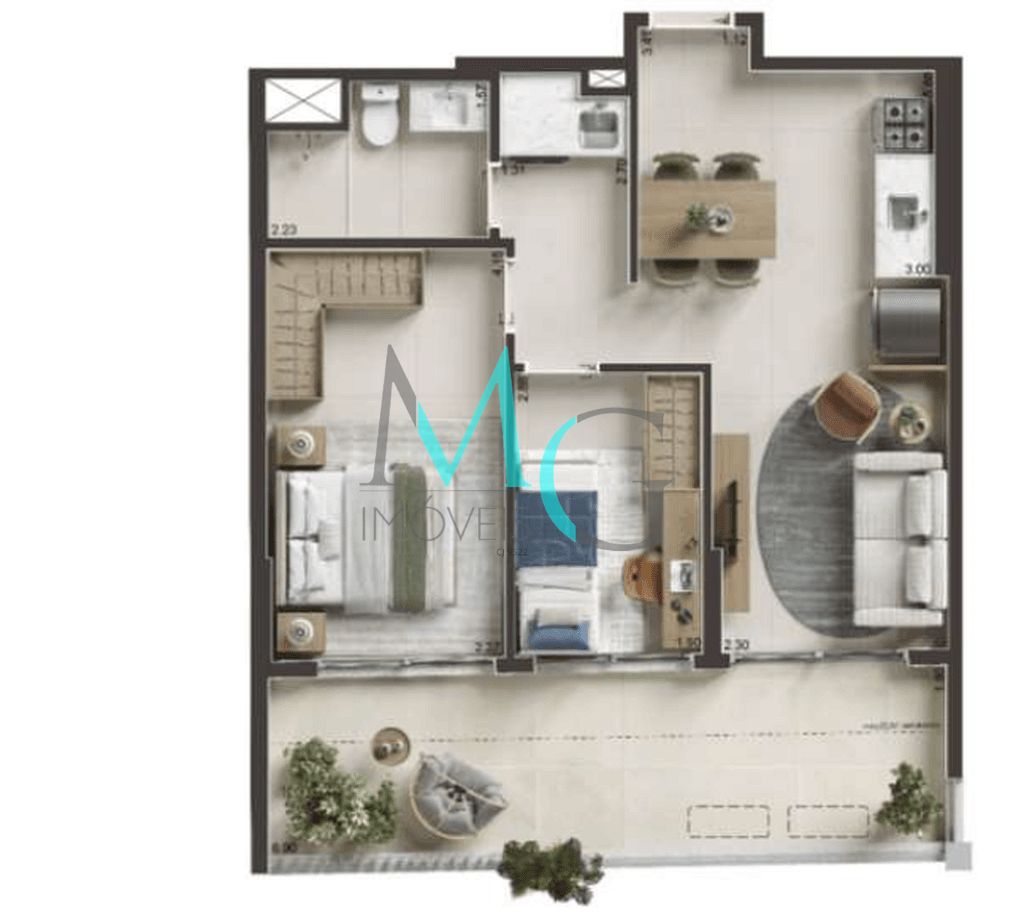 Cobertura, 1 quarto, 44 m² - Foto 34