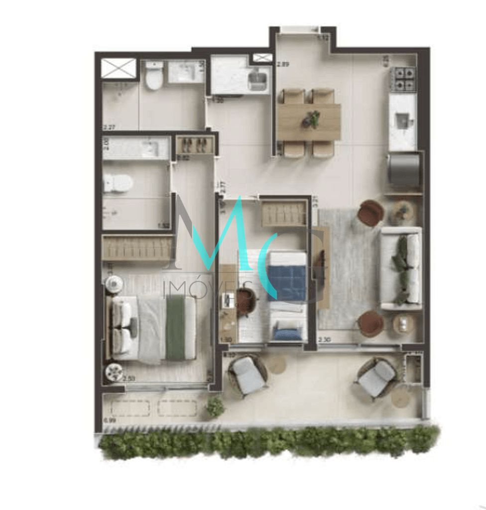 Cobertura, 1 quarto, 44 m² - Foto 35