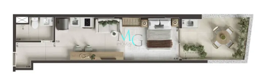 Cobertura, 1 quarto, 44 m² - Foto 23