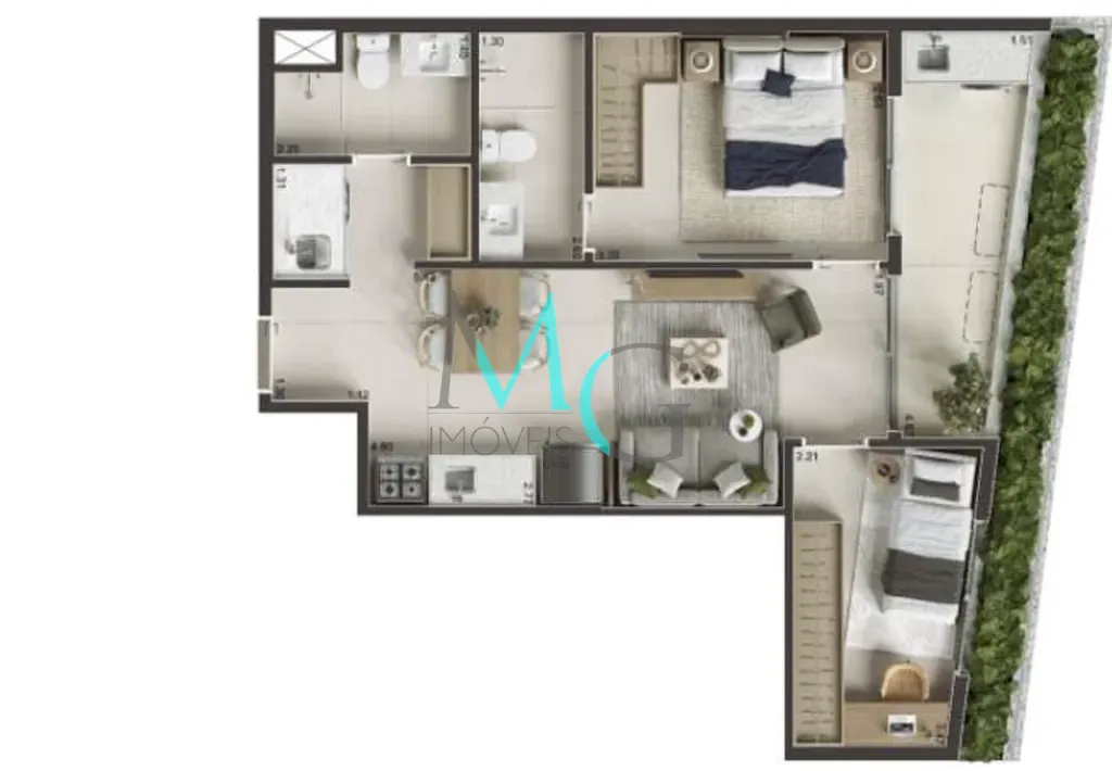 Cobertura, 1 quarto, 44 m² - Foto 31