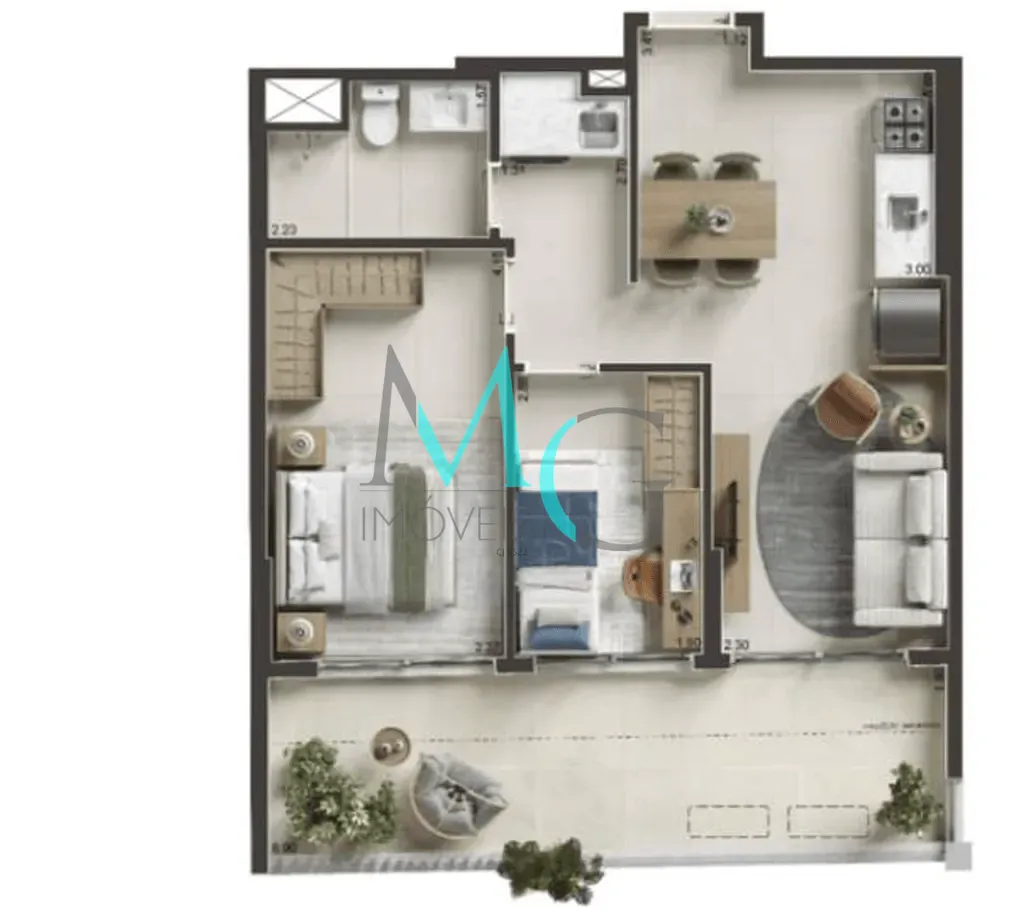 Cobertura, 1 quarto, 44 m² - Foto 34