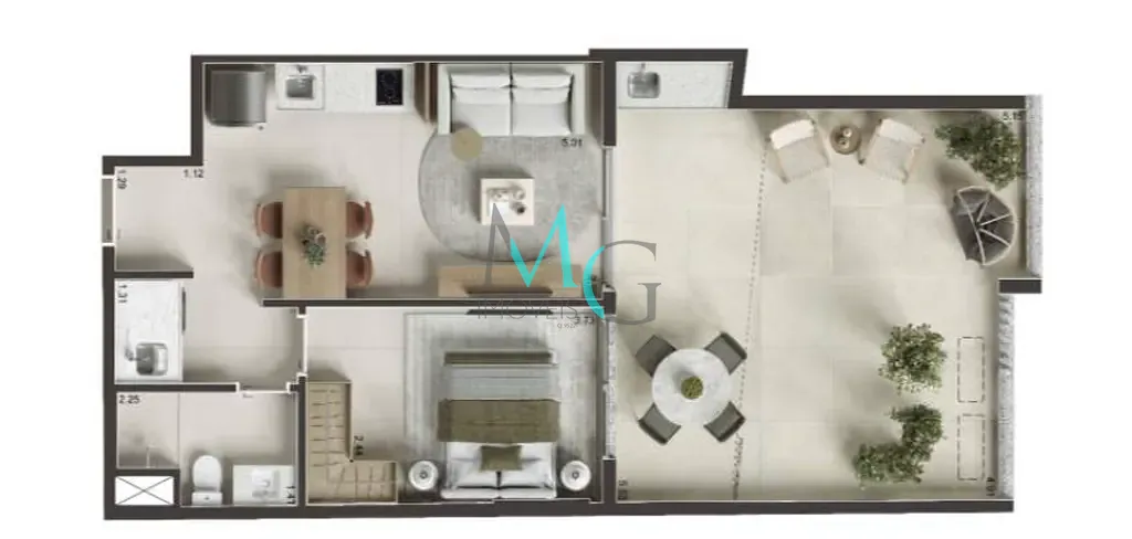 Cobertura, 1 quarto, 44 m² - Foto 36