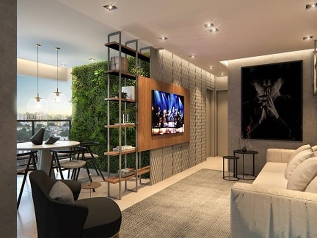 Foto do Apartamento - Apartamento à venda 2 Quartos 1 Suite 1 Vaga 66.34M² Brooklin Paulista São Paulo - SP | Correteria Imóveis