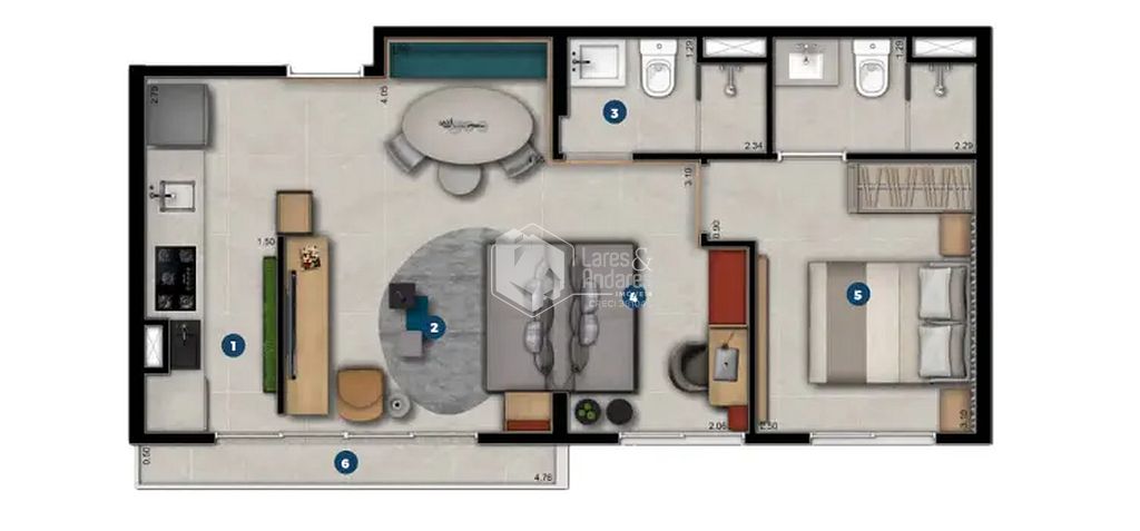 Apartamento, 2 quartos, 52 m² - Foto 23