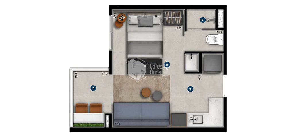 Apartamento, 2 quartos, 48 m² - Foto 22