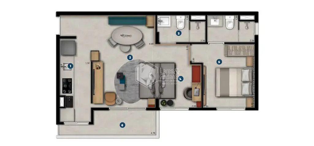 Apartamento, 2 quartos, 48 m² - Foto 24