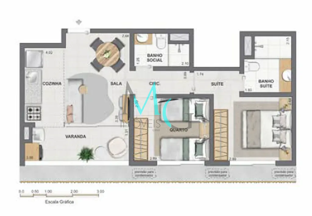 Apartamento, 3 quartos, 108 m² - Foto 37