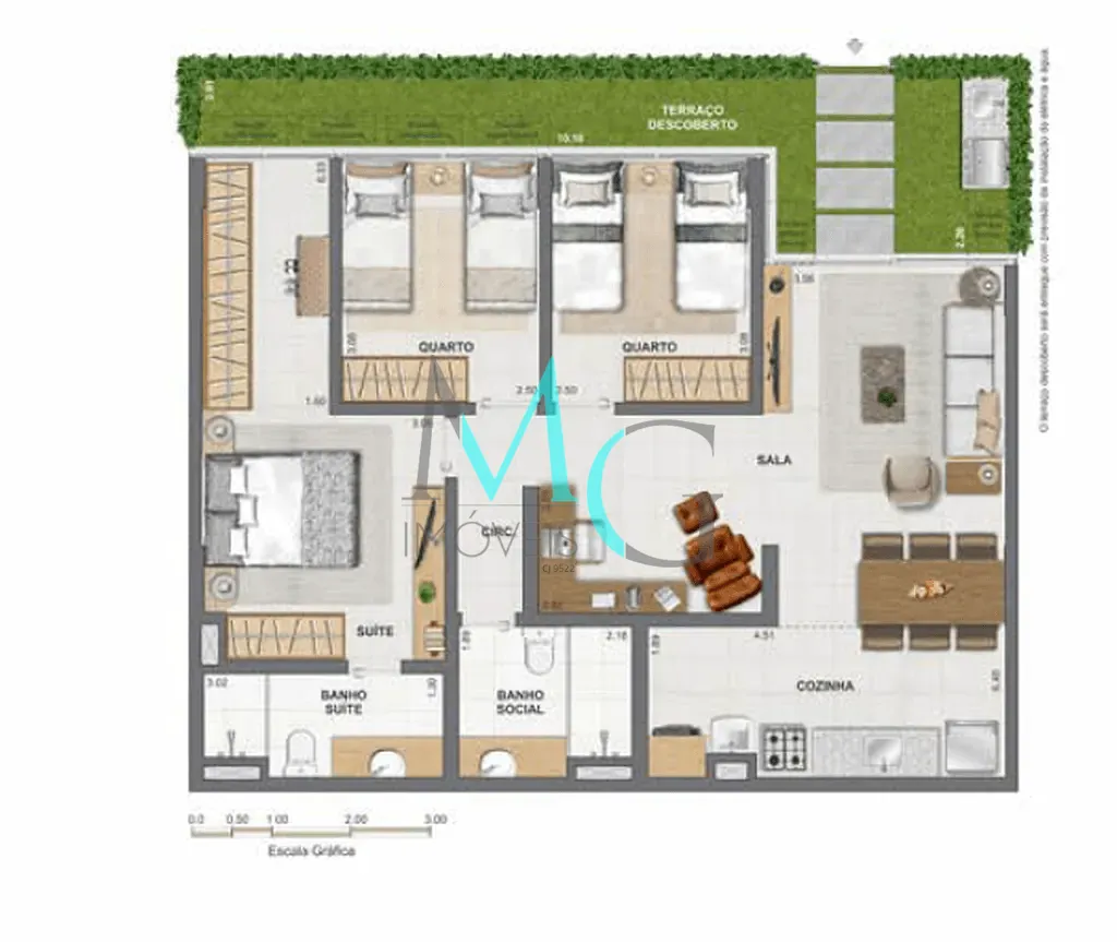 Apartamento, 3 quartos, 108 m² - Foto 41