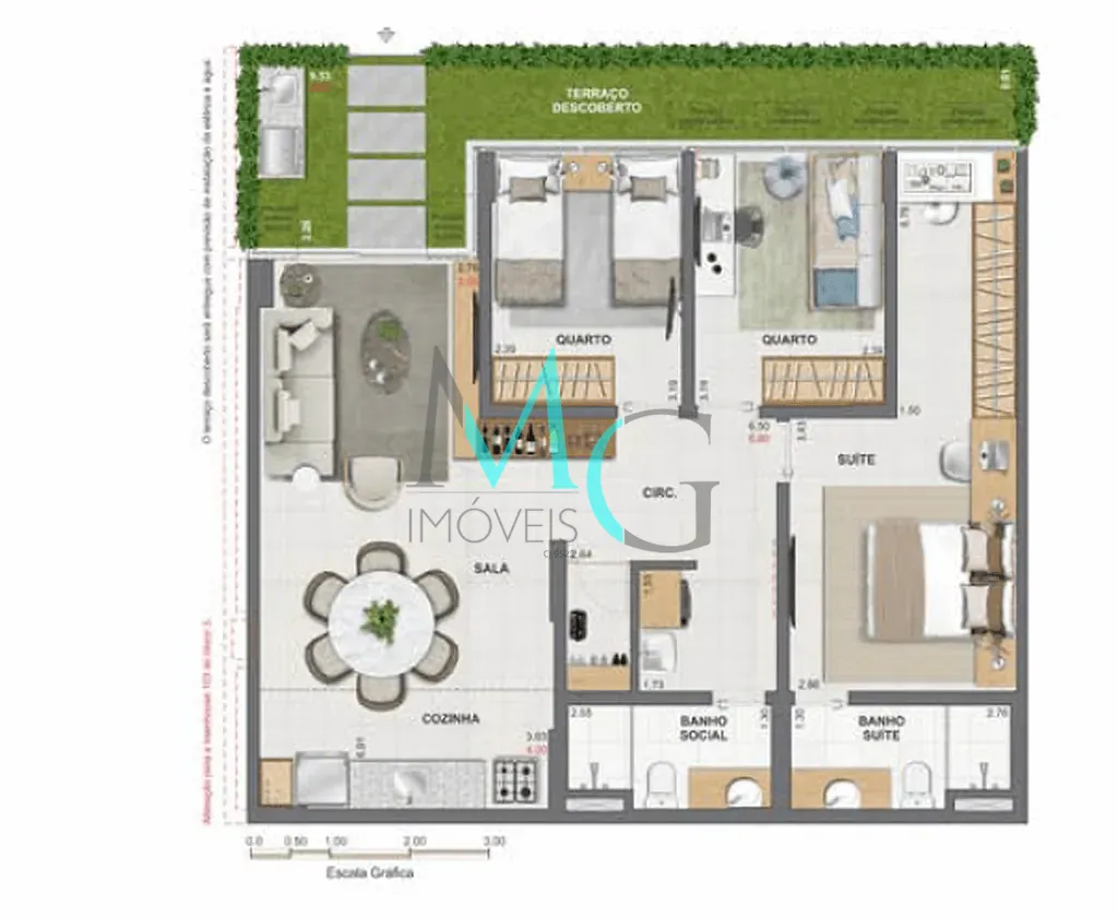 Apartamento, 3 quartos, 108 m² - Foto 44