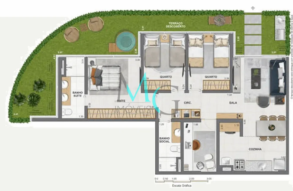 Apartamento, 3 quartos, 108 m² - Foto 57