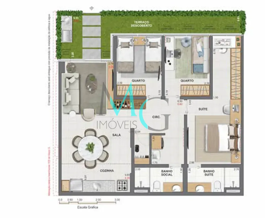 Apartamento, 2 quartos, 53 m² - Foto 44