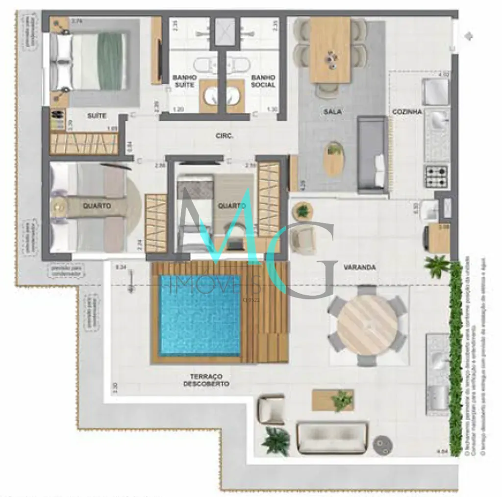 Apartamento, 2 quartos, 53 m² - Foto 47