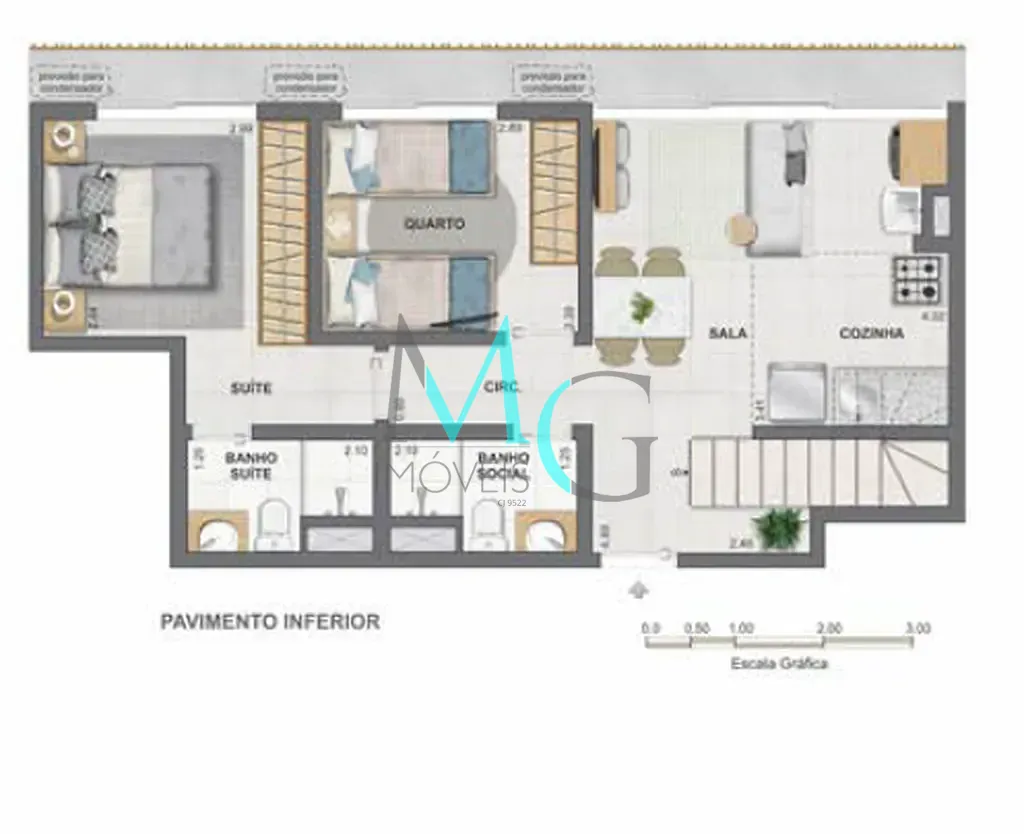 Apartamento, 2 quartos, 53 m² - Foto 48