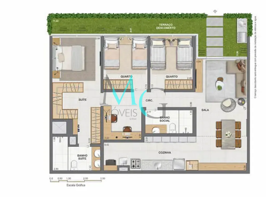 Apartamento, 2 quartos, 53 m² - Foto 55