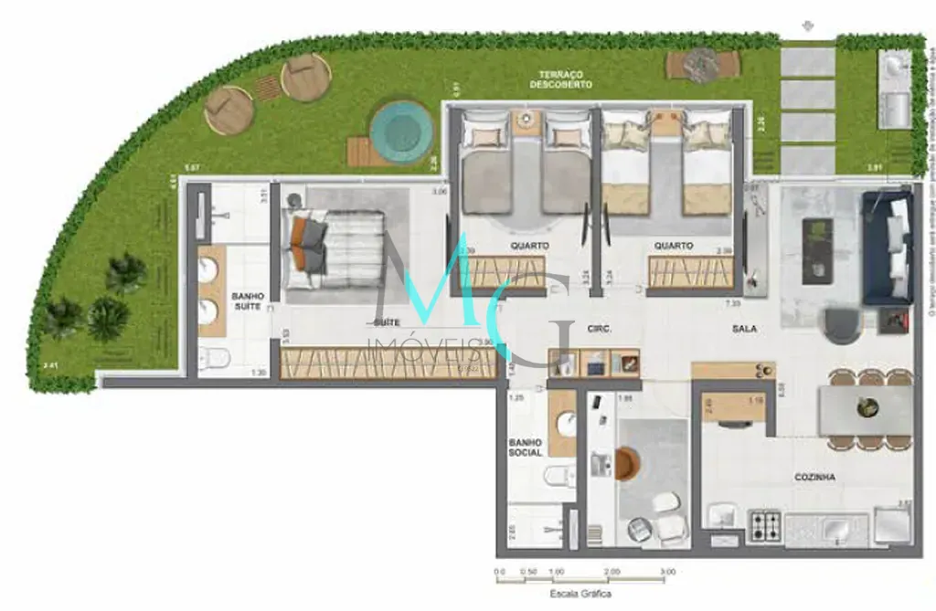 Apartamento, 2 quartos, 53 m² - Foto 57