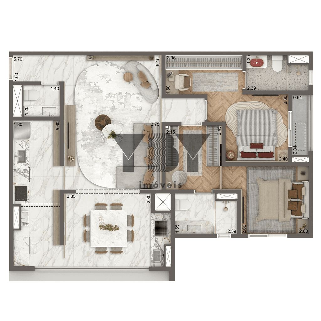 Apartamento, 2 quartos, 88 m² - Foto 29