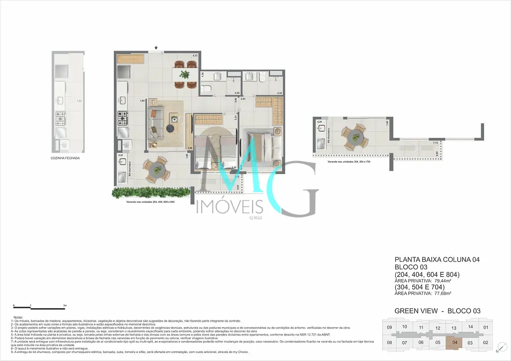 Apartamento, 3 quartos, 107 m² - Foto 64
