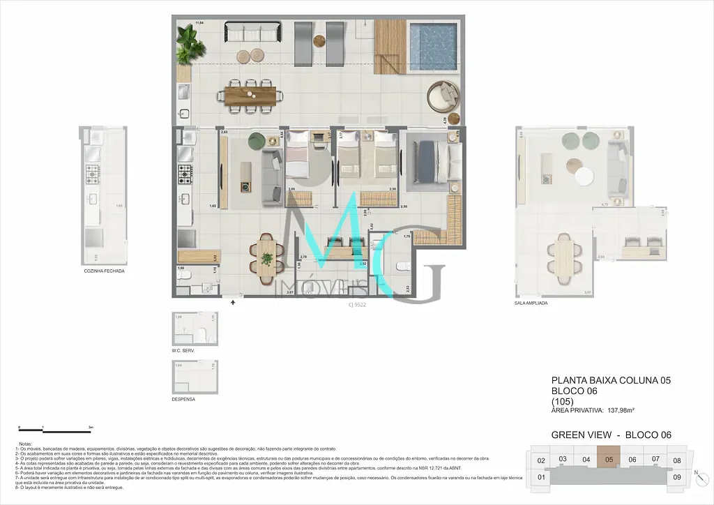 Apartamento, 3 quartos, 107 m² - Foto 83