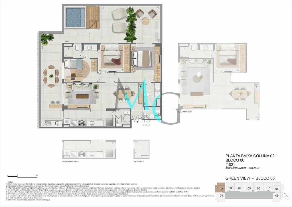 Apartamento, 3 quartos, 107 m² - Foto 86