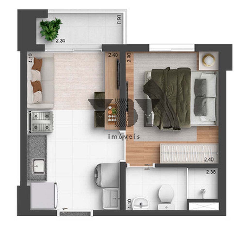 Apartamento, 2 quartos, 37 m² - Foto 30