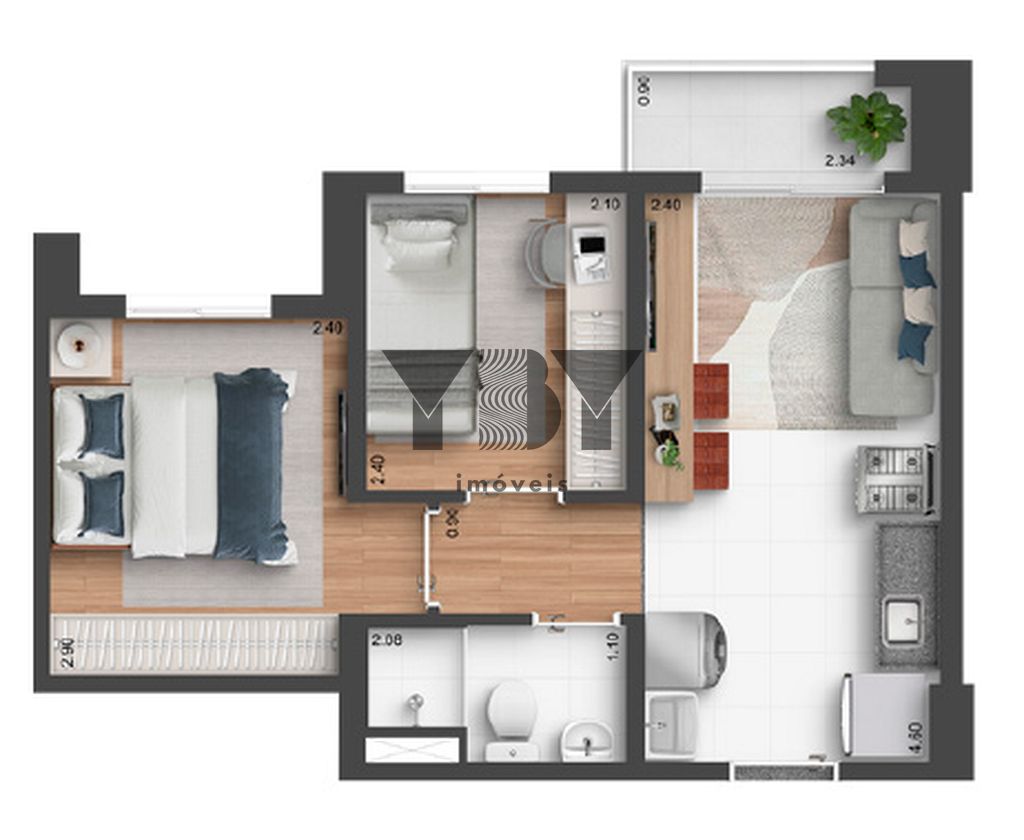 Apartamento, 2 quartos, 38 m² - Foto 31