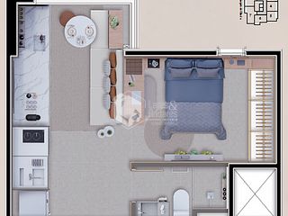 Apartamento 2 quartos e 1 banheiro, à venda, no bairro Vila Dom Pedro I em São Paulo