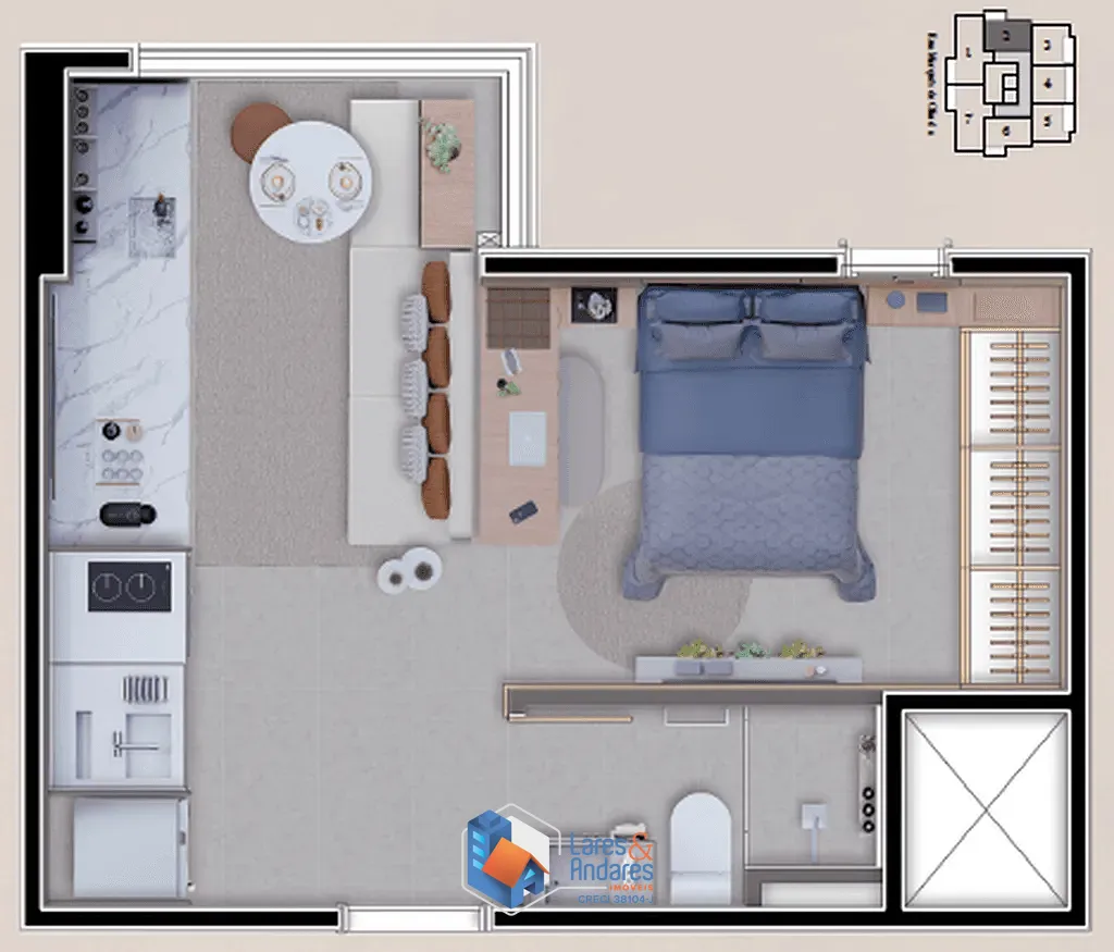 Apartamento, 2 quartos, 42 m² - Foto 4