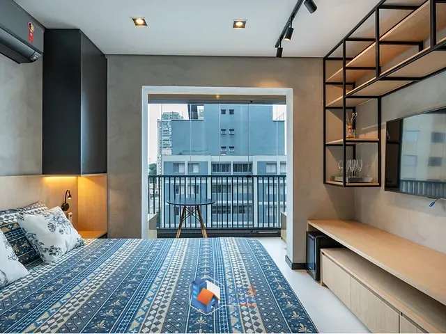 Studio 1 quarto e 1 banheiro, à venda, no bairro Santo Amaro em São Paulo