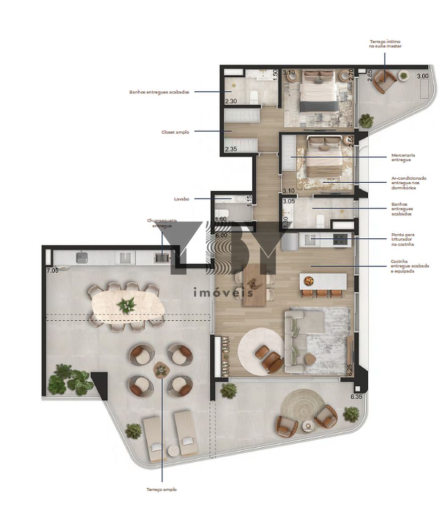 Cobertura, 2 quartos, 166 m² - Foto 45