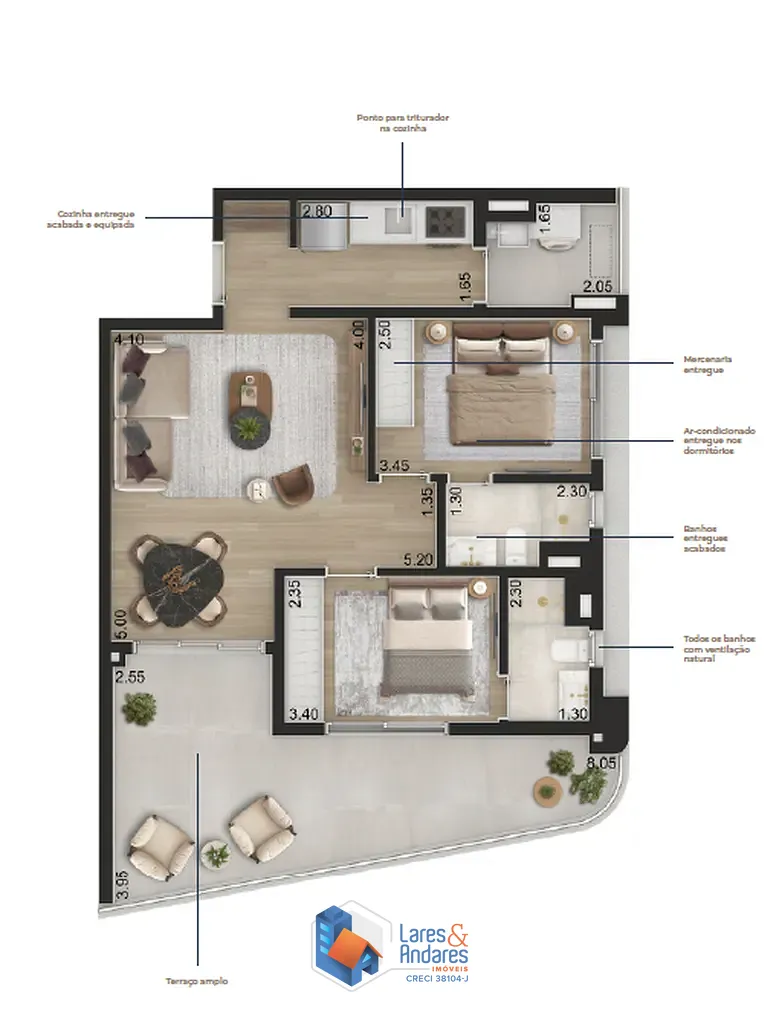 Cobertura, 2 quartos, 166 m² - Foto 42