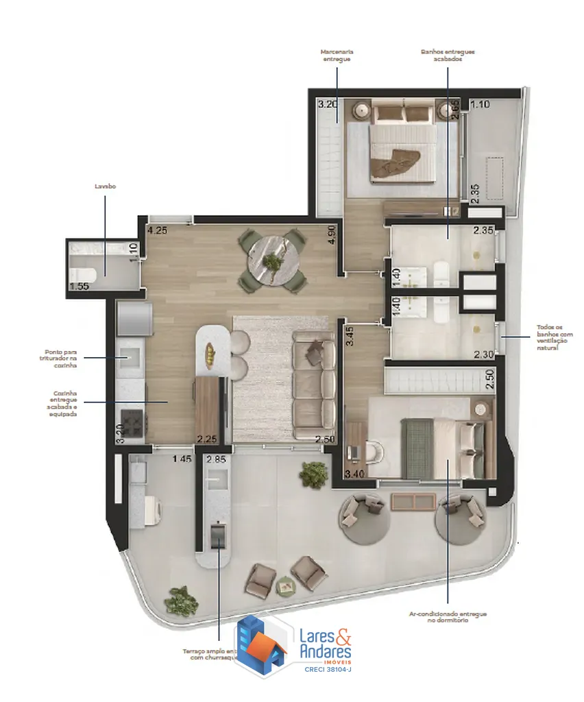 Cobertura, 2 quartos, 166 m² - Foto 43