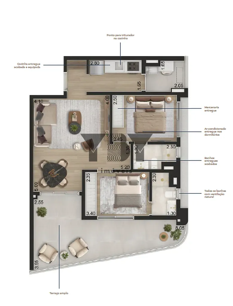 Cobertura, 2 quartos, 166 m² - Foto 42