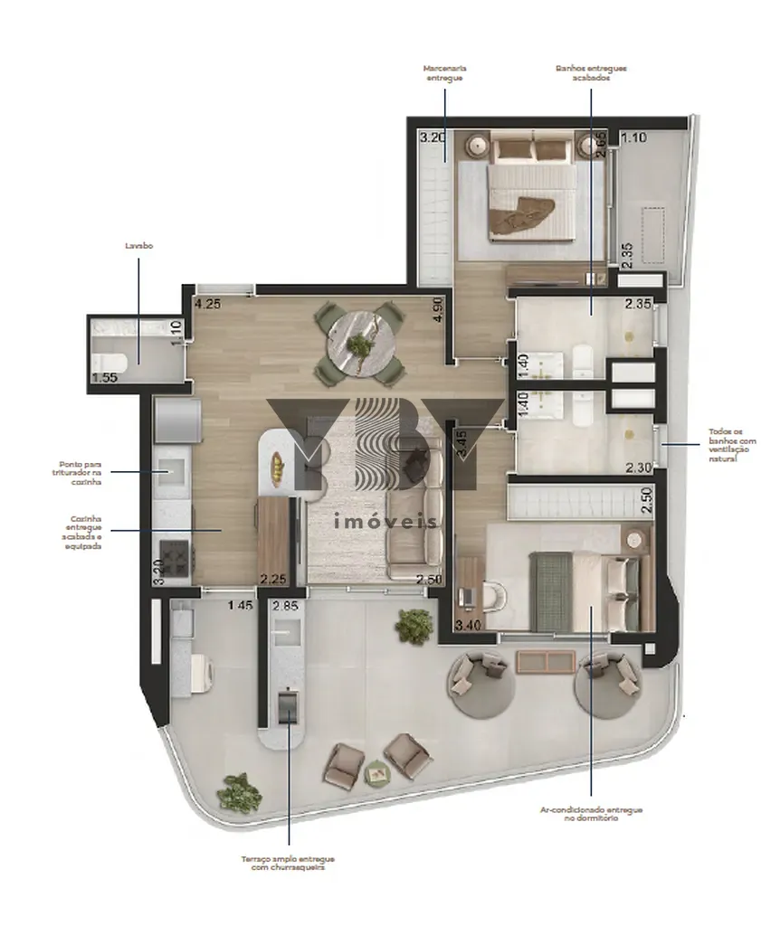 Cobertura, 2 quartos, 166 m² - Foto 43