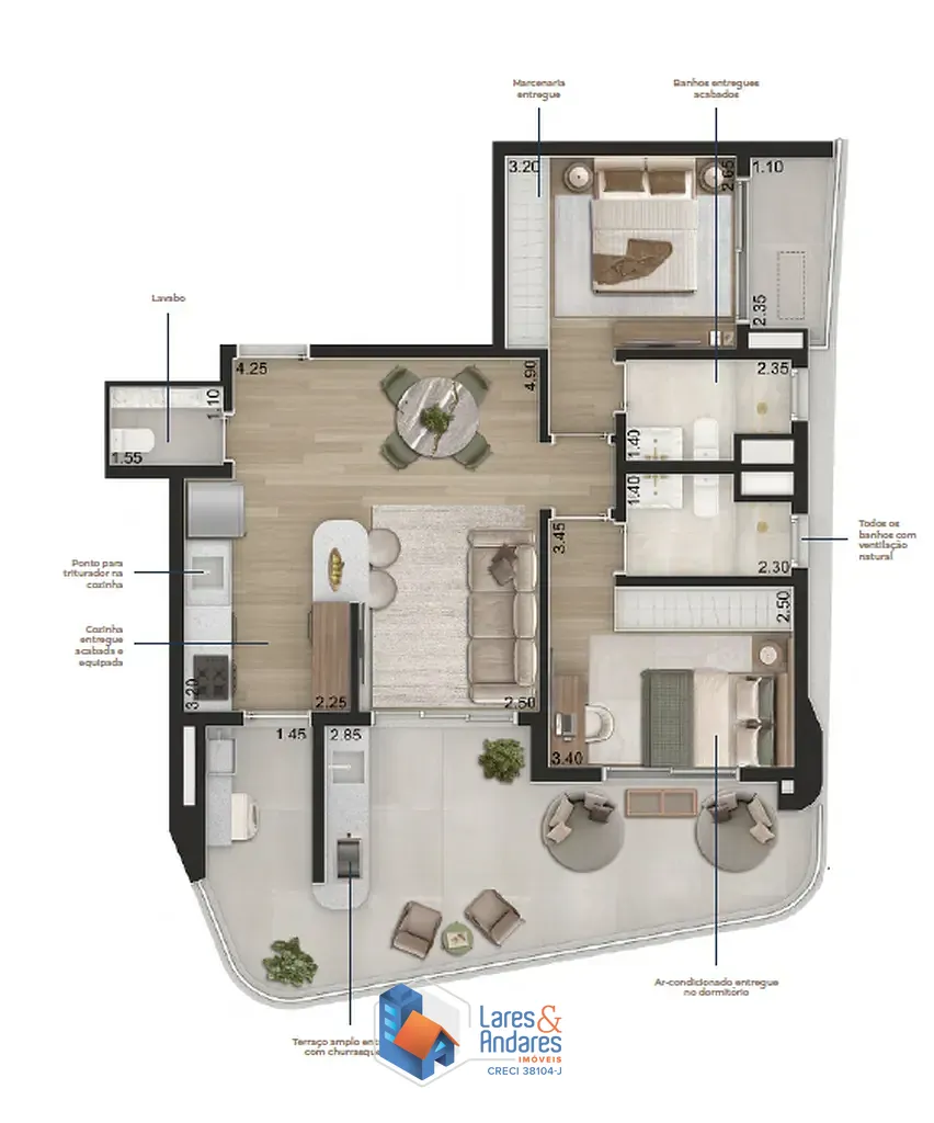 Apartamento, 1 quarto, 45 m² - Foto 43
