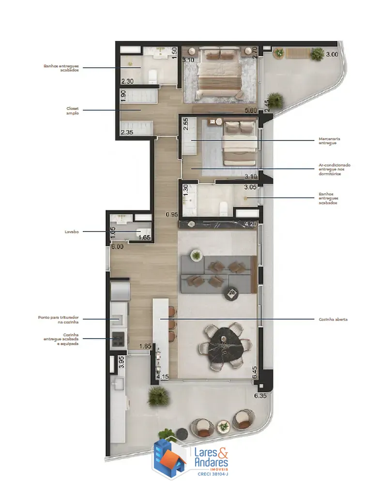 Apartamento, 1 quarto, 45 m² - Foto 44